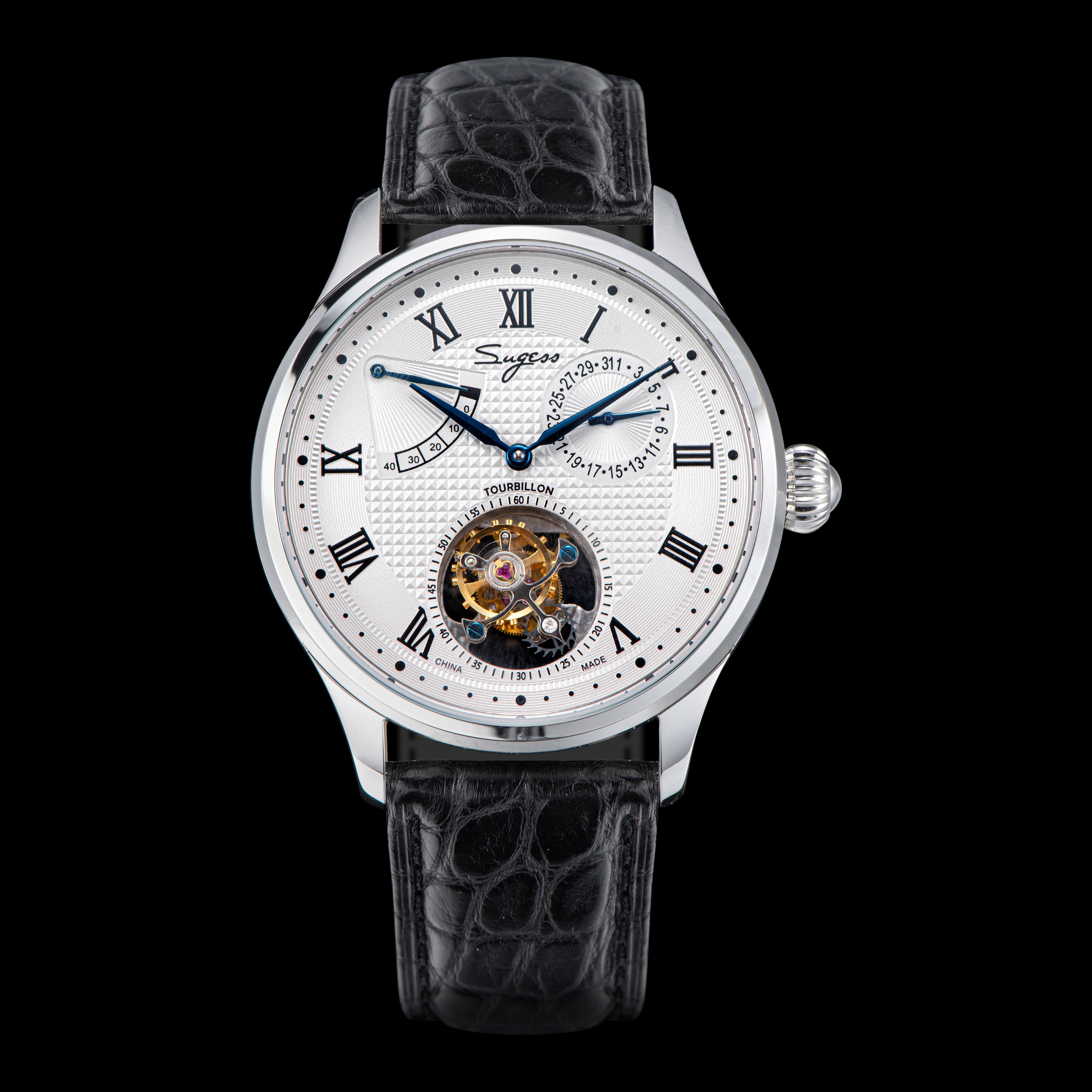 ✑Sugess 1963 Chronograph Mechanical Seagull Movement st1901 Swan neck Watch  Men Sapphire 40mm Metal bracelet Watches Men | Shopee Thailand