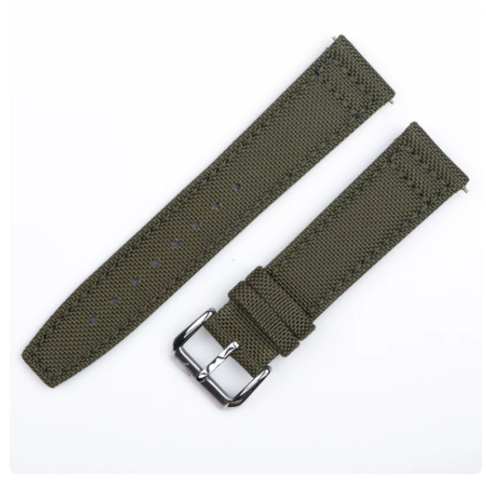 Sugess Green Canvas Strap w/ Pin Buckle