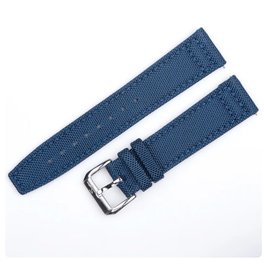 Sugess Blue Canvas Strap w/ Pin Buckle