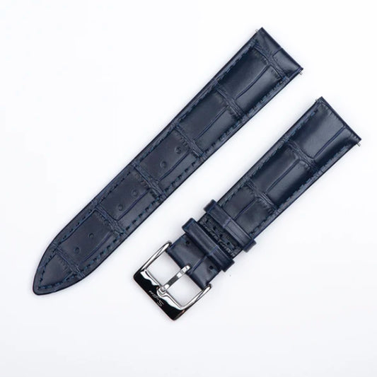 Sugess DeepBlue bamboo texture Style Leather w/ Pin Buckle